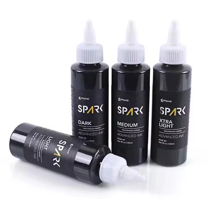 Uchqun fabrikasi Customo 4oz 120ml oq yuvinish ajoyib bo'yoq pigmenti tana teri teri kapalak kapalaki