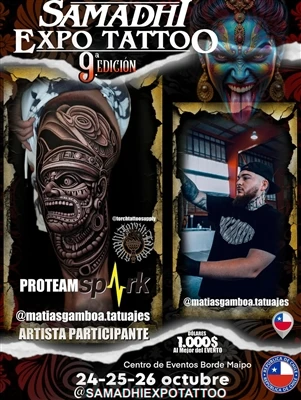 Chili rassomi @ Matiasegaboa.Tatuajes Samadxi Expo Tatuuni 2025 uchun Star - ...