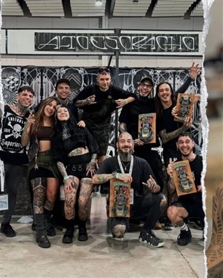 Argentinalik rassom Nahuel Gomes San-Frantsisko Tatuirovka Konventsiyasida Sa...