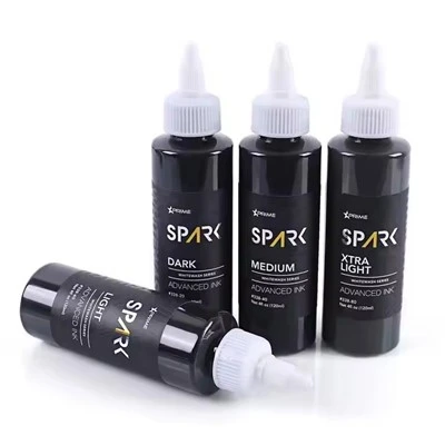 Uchqun fabrikasi Customo 4oz 120ml oq yuvinish ajoyib bo'yoq pigmenti tana teri teri kapalak kapalaki