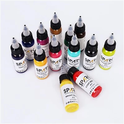 Premium organik zarb ink - tatuirovka san'atkorlari va tana san'ati uchun suyuq doimiy siyoh