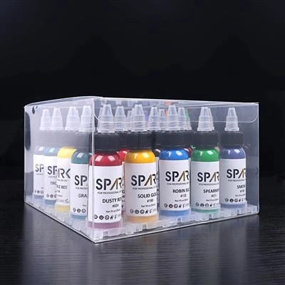 Spark 25 shisha tatuirovka 1 oz 30 ml 25 ni hisoblash har birini tanlash uchun 66 rangni tashkil qiladi