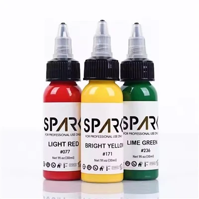 Spark organik 1oz (30ml) teri bilan kuchli vatelli tatuirovka doimiy bo'yanish pigmenti tatuirovka siyohi