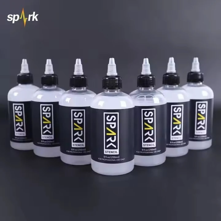 Saprk 8 FL Oz (250 ml) professional tatuirovka statulali statulali pencil jel - so'ning va tatuirovi rassomlari uchun silliq va silliq