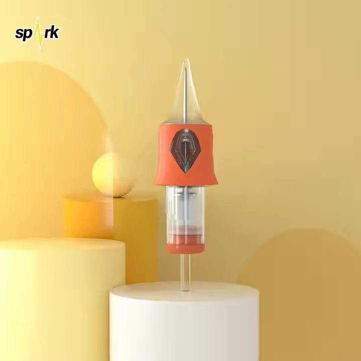 Spark sterilizatsiya qilingan tatuirovka qilingan zardrli igna