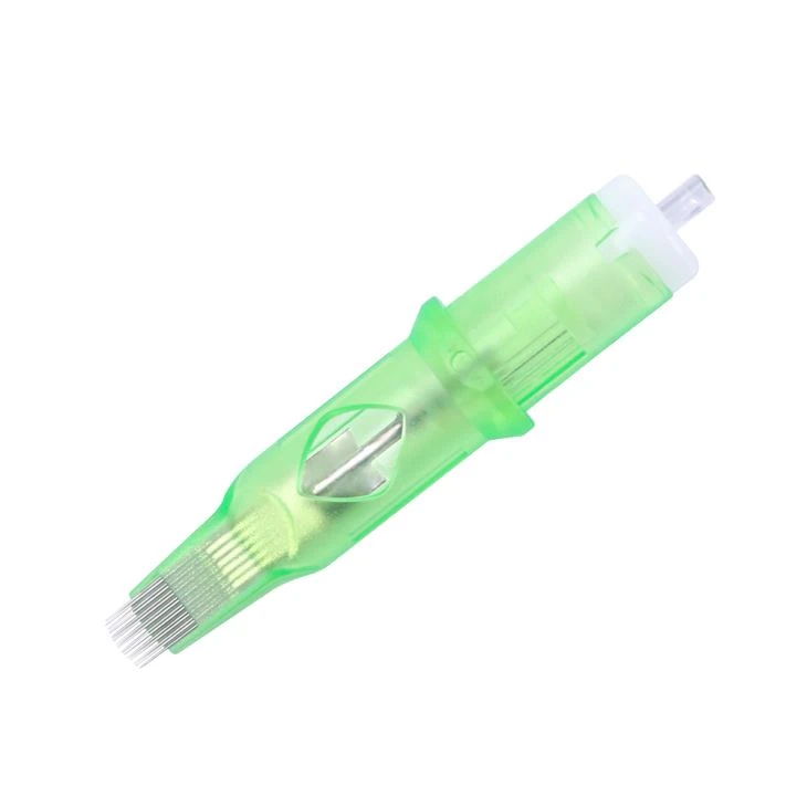 Mega tatuirovka lentalari 0.35mm egilgan Magnum igna kartriji