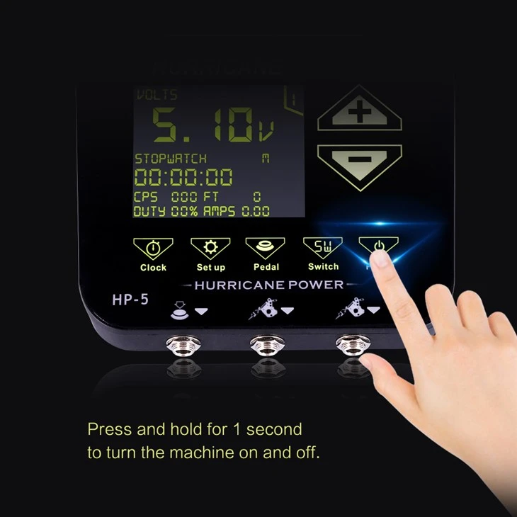 Hand Touch Tattoo Power Supply Digital