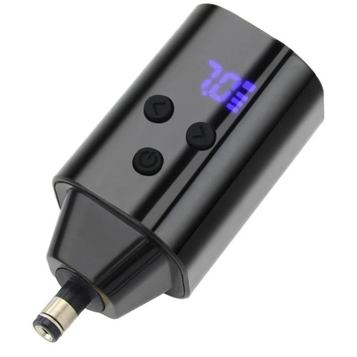Yuqori sifatli tatuirovka batareyasi 5V 1500mA RCA/DC simsiz tatuirovka quvvat manbai