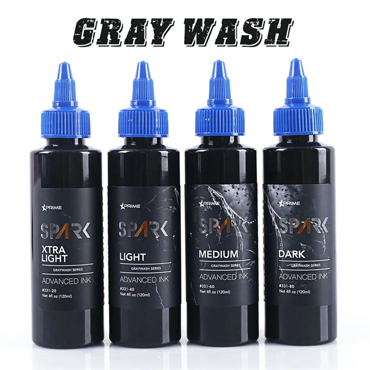 Greywash Tattoo Ink Set Spark Tattoo Ink Set Professional Tattoo Ink Displey