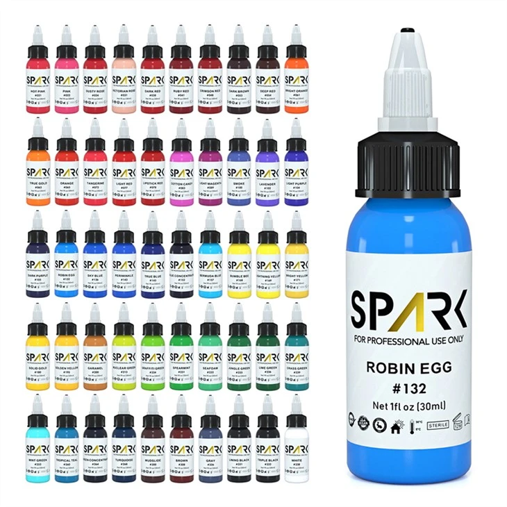 Spark Tattoo Ink Set Professional Tatuirovka Siyoh Rangi