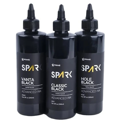 Tattoo Ink 8 Oz Super Black Black Ink Series Vanta Black Spark Tattoo Ink Tattoo Ink To'plami